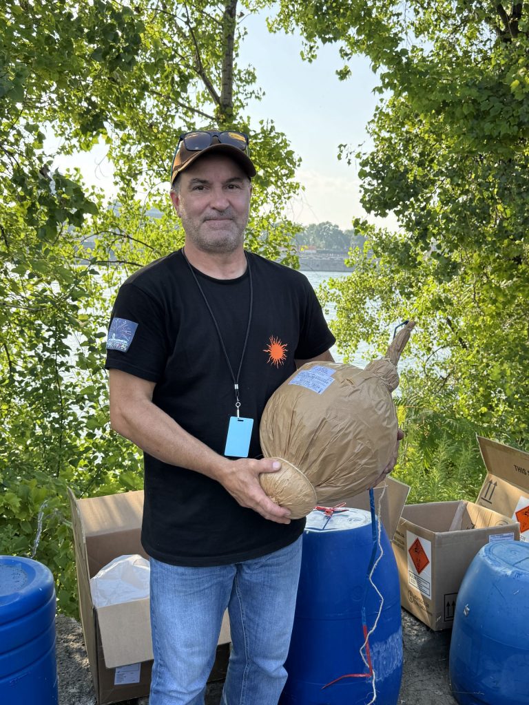 Arnaud with 300mm shell